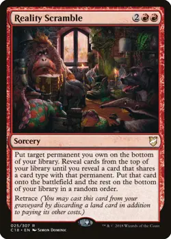 Reality Scramble Commander 2018 NM Red Rare MAGIC THE GATHERING CARD ABUGames - Image 1