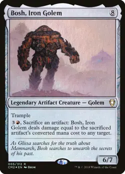 Bosh, Iron Golem FOIL Commander Anthology Volume II NM Rare MTG CARD ABUGames - Image 1