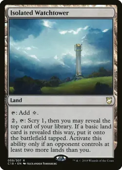 Isolated Watchtower Commander 2018 NM Land Rare MAGIC GATHERING CARD ABUGames - Image 1