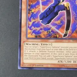 Yugioh TCG - Superheavy Samurai Soulpiercer - DRLG-EN009 - 1st - NM/LP - 2014 - Image 3