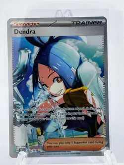 Dendra Secret Rare Trainer 266/193 SV02 Paldea Evolved Pokemon Card NM/Mint - Image 1