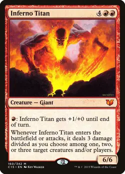Inferno Titan Commander 2015 NM Red Mythic Rare MAGIC GATHERING CARD ABUGames - Image 1