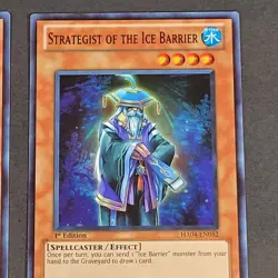 Yugioh TCG - 3x Strategist of the Ice Barrier - HA04-EN052 - NM - 1st - 2011 - Image 4
