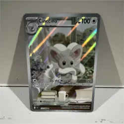 Pokemon Cinccino 153/086 Sv: Black Bolt Holo Illustration Rare English Card - Image 1