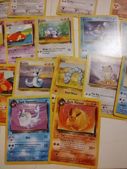 168 Vintage Pokemon Card Lot 1999 WOTC Base Jungle Fossil Common Uncommon LP-HP - Image 2