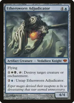 Ethersworn Adjudicator Conflux NM Artifact Blue Mythic Rare MTG CARD ABUGames - Image 1