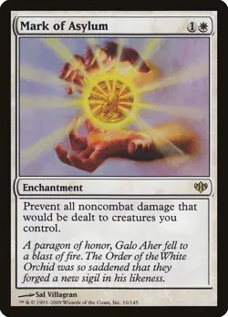 Mark of Asylum Conflux HEAVILY PLD White Rare MAGIC THE GATHERING CARD ABUGames - Image 1