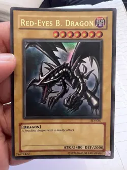 SDJ-001 Red-Eyes B. Dragon Yugioh Card - Image 1