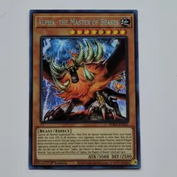 Yugioh TCG - Alpha, The Master of Beasts - PHRA-EN023 LP/NM Secret Rare 1st 2020 - Image 1