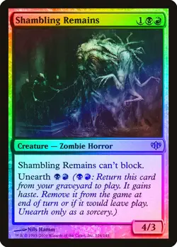 Shambling Remains FOIL Conflux NM Black Red Uncommon MAGIC MTG CARD ABUGames - Image 1