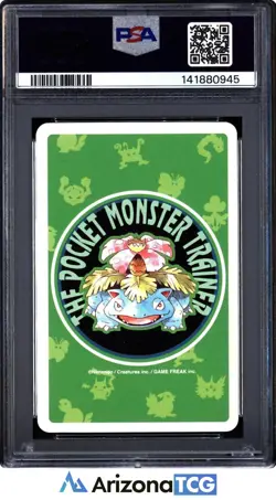 Pokemon 1996 Bulbasaur Ace Of Diamonds 001 Green Playing Card Japanese PSA 9 - Image 2