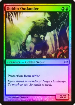 Goblin Outlander FOIL Conflux NM Black Red Common MAGIC MTG CARD ABUGames - Image 1