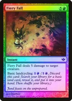 Fiery Fall FOIL Conflux NM Red Common MAGIC THE GATHERING MTG CARD ABUGames - Image 1