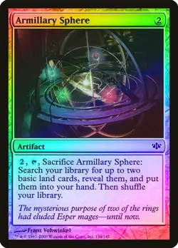 Armillary Sphere FOIL Conflux NM Artifact Common MAGIC GATHERING CARD ABUGames - Image 1
