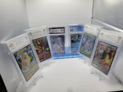 Lot Of 6 Graded Cards - BCCG, CGC - Vaporeon, Reshiram, Steelix, Morpeko, More - Image 1