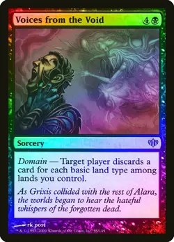Voices from the Void FOIL Conflux NM Black Uncommon MAGIC MTG CARD ABUGames - Image 1