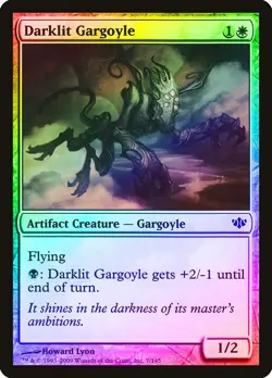 Darklit Gargoyle FOIL Conflux NM Artifact White Common MAGIC MTG CARD ABUGames - Image 1