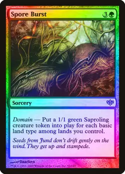 Spore Burst FOIL Conflux NM Green Uncommon MAGIC THE GATHERING CARD ABUGames - Image 1