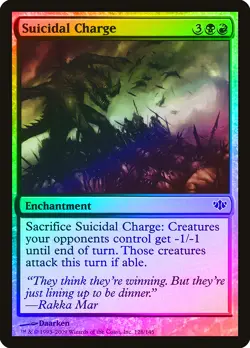 Suicidal Charge FOIL Conflux NM Black Red Common MAGIC GATHERING CARD ABUGames - Image 1