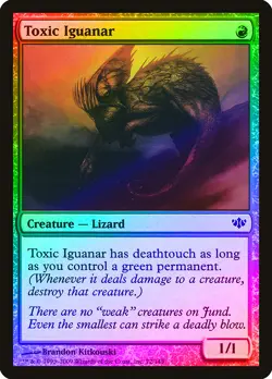 Toxic Iguanar FOIL Conflux NM Red Common MAGIC THE GATHERING MTG CARD ABUGames - Image 1