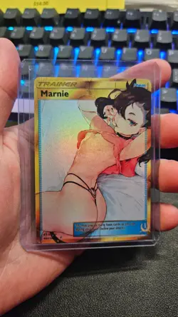 Marnie Pokemon Custom HOLO RARE Waifu Sexy ACG Anime Card US Seller - Image 1