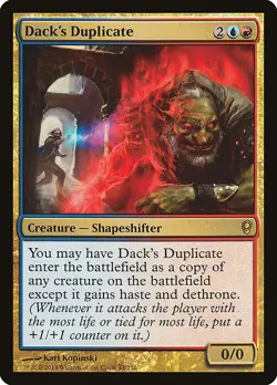 Dack's Duplicate Conspiracy NM Blue Red Rare MAGIC THE GATHERING CARD ABUGames - Image 1