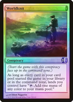 Worldknit FOIL Conspiracy NM Rare MAGIC THE GATHERING MTG CARD ABUGames - Image 1
