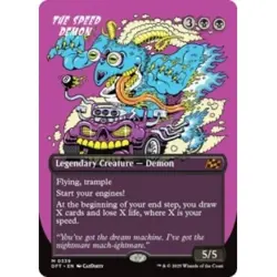 THE SPEED DEMON (BORDERLESS) Aetherdrift DFT Magic MTG MINT CARD - Image 1