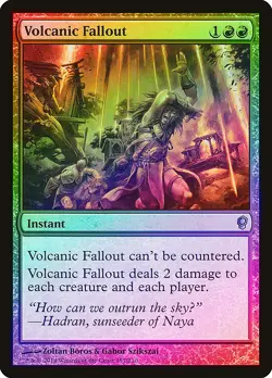 Volcanic Fallout FOIL Conspiracy NM Red Uncommon MAGIC GATHERING CARD ABUGames - Image 1