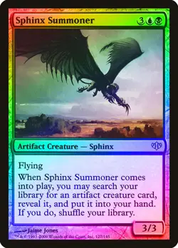 Sphinx Summoner FOIL Conflux PLD Artifact Blue Black Rare MAGIC CARD ABUGames - Image 1