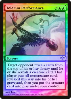 Telemin Performance FOIL Conflux NM Blue Rare MAGIC GATHERING CARD ABUGames - Image 1