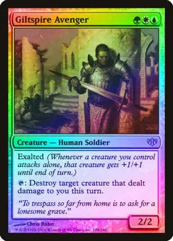 Giltspire Avenger FOIL Conflux PLD White Blue Green Rare MAGIC CARD ABUGames - Image 1