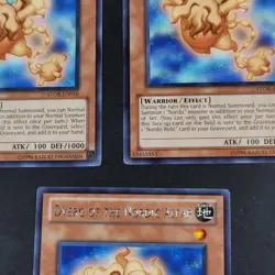 Yugioh - 3x Dverg of the Nordic Alfar - STOR-EN016 - NM - Rare - Unlimited 2011 - Image 3