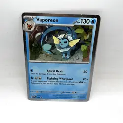 Vaporeon 168 Cosmos Holo SV: Scarlet & Violet Promo Pokemon Card - Image 1