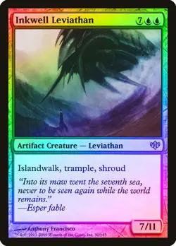 Inkwell Leviathan FOIL Conflux PLD Artifact Blue Rare MAGIC MTG CARD ABUGames - Image 1