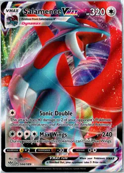 Pokemon Card - Salamence VMAX 144/189 Ultra Rare Holo SWSH03: Darkness Ablaze NM - Image 1