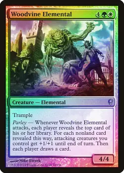 Woodvine Elemental FOIL Conspiracy NM White Green Uncommon MAGIC CARD ABUGames - Image 1