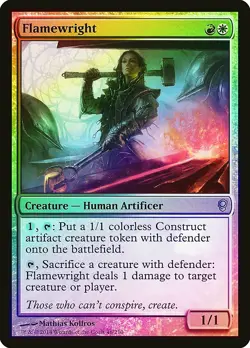 Flamewright FOIL Conspiracy NM White Red Uncommon MAGIC MTG CARD ABUGames - Image 1