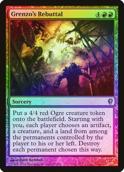 Grenzo's Rebuttal FOIL Conspiracy NM Red Rare MAGIC GATHERING CARD ABUGames - Image 1