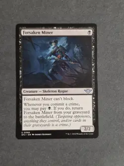 MTG Magic the Gathering Forsaken Miner (88/441) Outlaws of Thunder Junction LP - Image 1