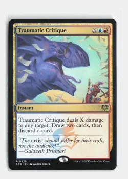 Traumatic Critique 239 Secrets of Strixhaven MTG NM - Image 1
