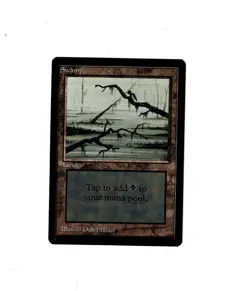 Magic the Gathering SWAMP - version 3 - Beta MTG - Image 1