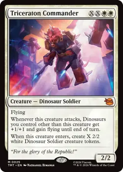 Mint/Near-Mint, English - 1 x MTG Triceraton Commander Teenage Mutant Ninja Turt - Image 1