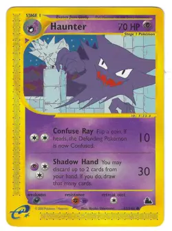 Vintage Pokemon TCG Common, Haunter 63/144, Non-Holo, Skyridge, WOTC 2003 - Image 1
