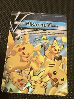 Pikachu V-Union SWSH139 Holo Promo Card Raw English Pokemon - Image 1