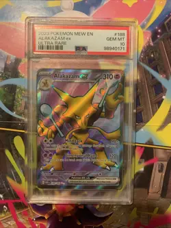 Alakazam EX #188/165 Ultra Rare Scarlet & Violet 151 Pokemon 2023 PSA 10 - Image 1