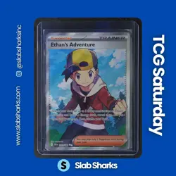 2025 POKEMON DESTINED RIVALS #221/182 ETHAN'S ADVENTURE FULL ART ULTRA RARE - Image 1