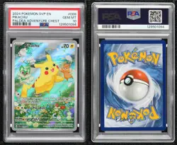 Pikachu (Paldea Adventure Chest) Holo Pokemon Scarlet & Violet Black Star PSA 10 - Image 3
