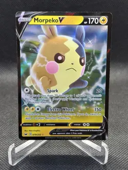 Morpeko V 079/202 Swsh01: Sword & Shield Holo Pokemon TCG - Image 1