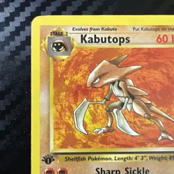 Kabutops (24) Rare 1st Edition FO 24/62 Pokemon TCG LP- - Image 2